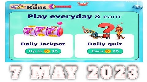 Amazon Funzone Everyday Runs Quiz Answers Today| 7 May 2023|  @dailyquiztime #amazon #amazonfunzon