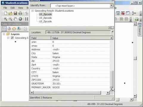 Working with Student Data in ArcGIS: Geocoding