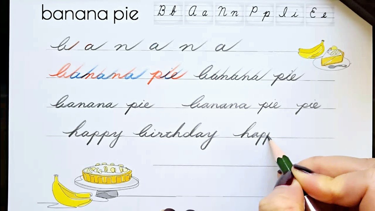 簡単メソッドで今すぐ筆記体を書こう The Easiest Method of Cursive Writing - YouTube