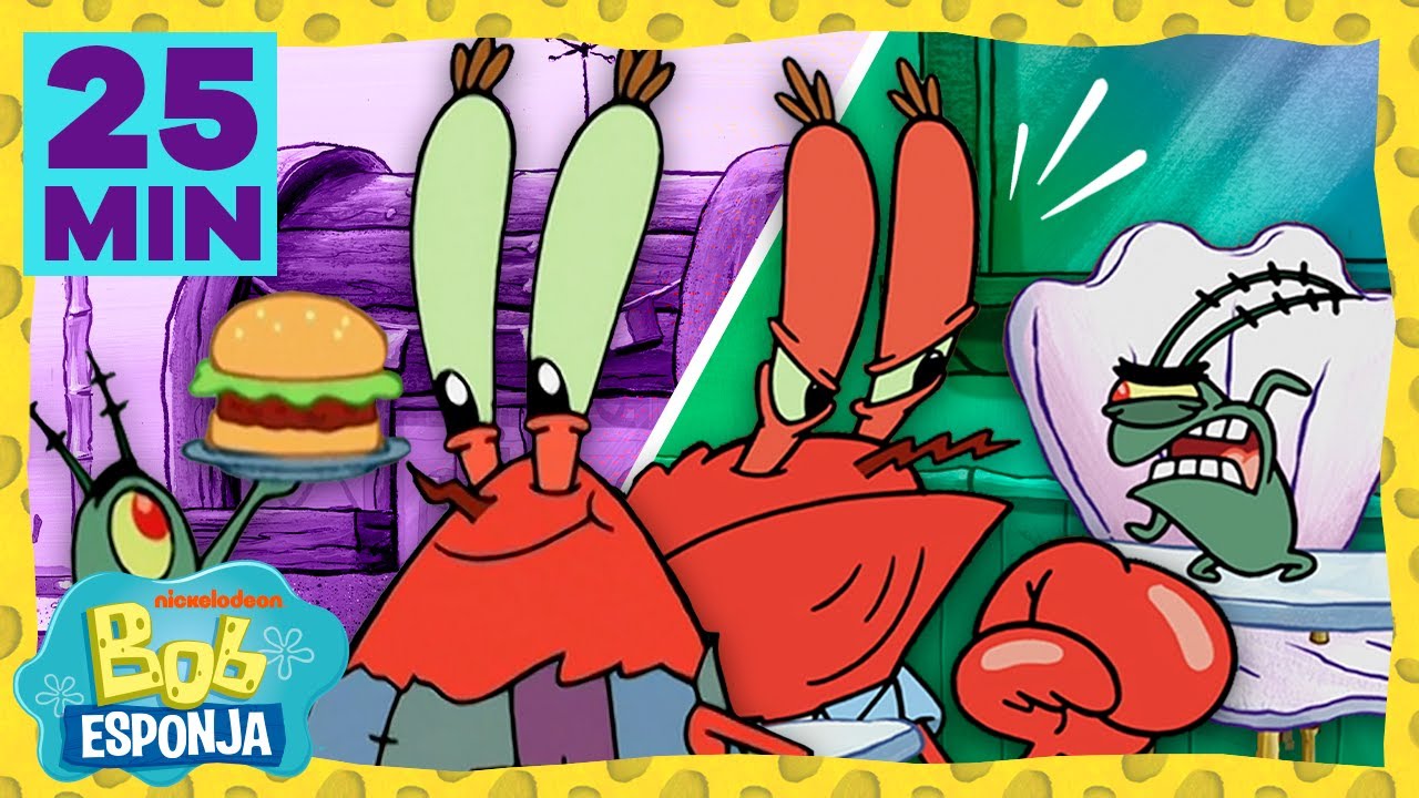 Bob Esponja | Sr. Siriguejo e Plankton: de Amigos a Inimigos! | Bob Esponja em Português