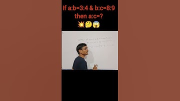 If p:q=3:4 & q:r=8:9 then p:r=? |Sheet Kumar 🤔#uniquestudypoint