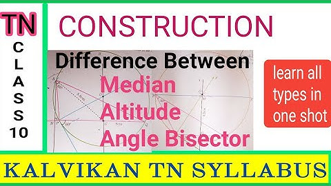 Construction of triangles in Tamil / Types of Construction of Triangles in Tamil / Geometry Class 10