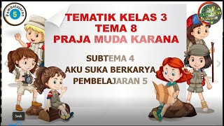 Kelas 3 Tematik : Tema 8 Subtema 4 Pembelajaran 5 (PRAJA MUDA KARANA)