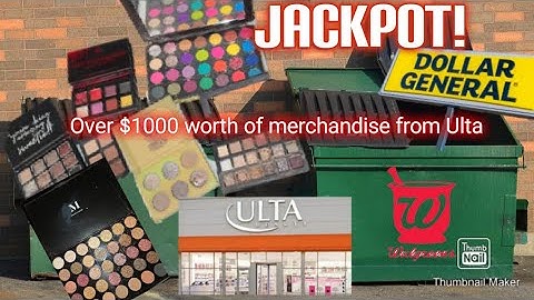 DUMPSTER DIVING HIT THE JACKPOT AT ULTA! FOUND OVER $1000 WORTH OF MERCHANDISE! #dumpsterdiving