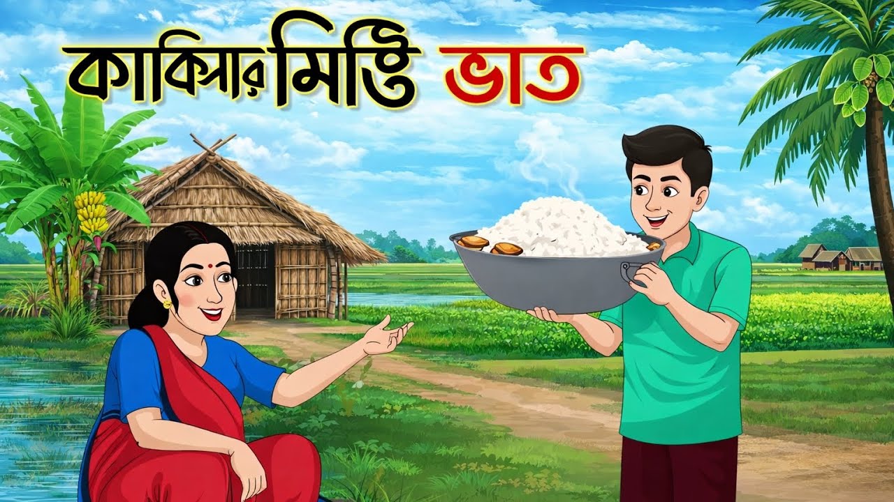 কাকিমার মিষ্টি ভাত | Bengali Fairy Tales Cartoon | Rupkothar Bangla Golpo | Thakumar Jhuli 
