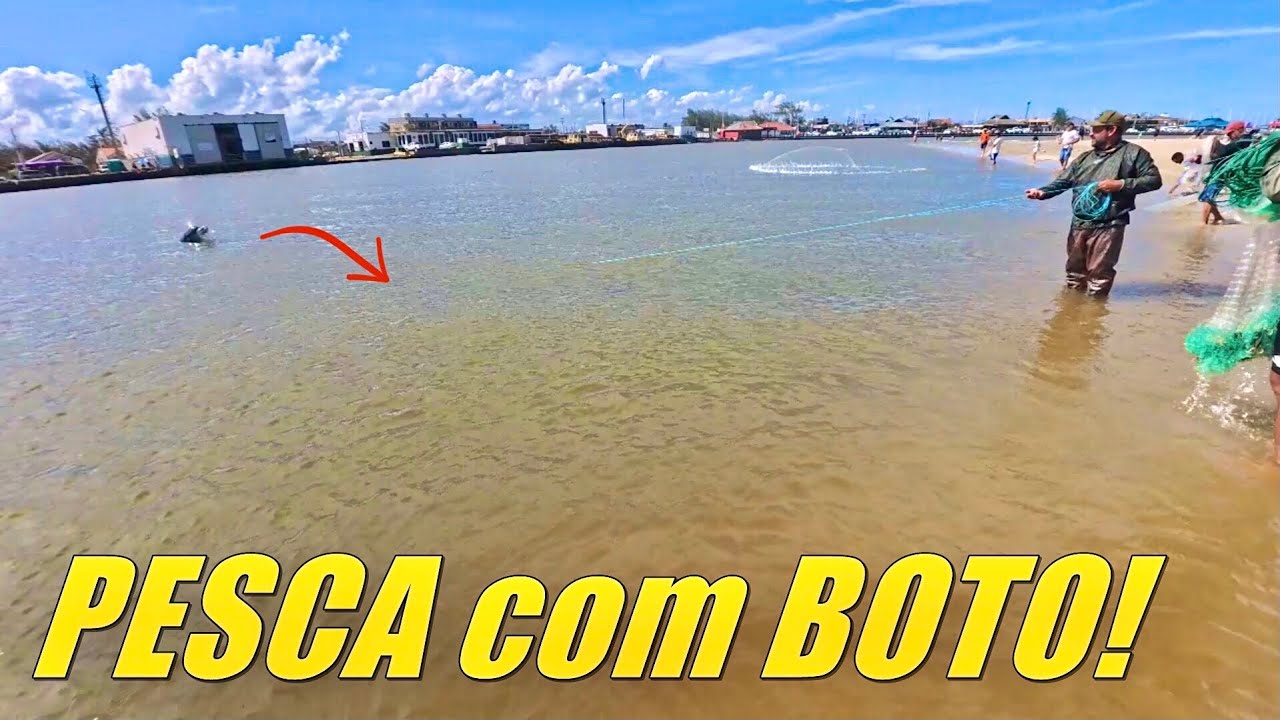 PESCA de TAINHAS com TARRAFA e BOTOS na BARRA de TRAMANDAÍ.