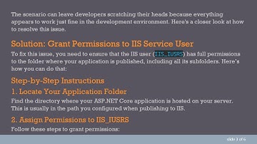 Resolving the IsAuthenticated Issue After Publishing an ASP.NET Core Application on IIS