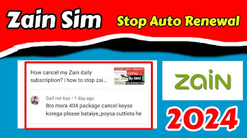 how to stop zain auto renewal | how to cancel zain auto renewal | Stop zain 404 activate package
