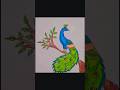 A cute peacock drawing for kids #art #drawing #ytshorts