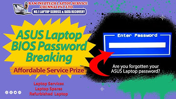 How to reset or remove your Asus laptop bios password - Enter Rescue Password #laptoprepair