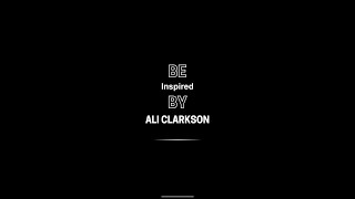 be INSPIRED by @Ali_Clarkson !