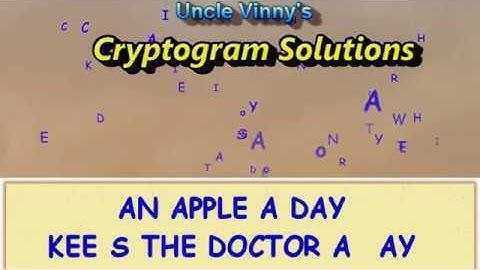 Cryptogram Solutions: Sept. 24, 2018: Uncle Vinnys