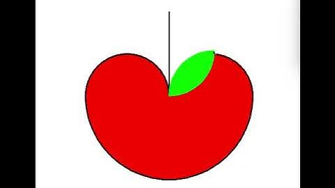Design06: An Apple #pythonturtlegraphics