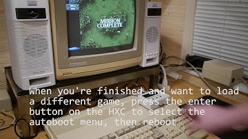 Using the HXC floppy emulator on an Amiga 500 (autoboot/menu mode)