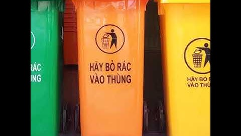 Thùng rác nhựa 120 lít - Công ty CP Môi Trường Đô Thị Đông Dương
