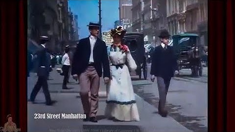 New York 1899 || Restored to life in Amazing footage: