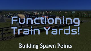 Details Functioning Train Yards with Building Spawn Points Mod! | Cities: Skylines Guide