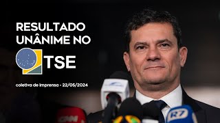 Coletiva de imprensa após resultado unânime do TSE no último dia 21/05/2024