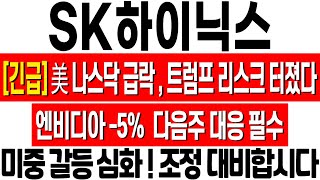 [SK하이닉스 주가 전망] 나스닥 급락 발생! 미국 중국 무역 갈등 재점화! 다음주 이렇게 대응하세요! #sk하이닉스 #sk하이닉스주가 #sk하이닉스주가전망 #sk하이닉스목표가