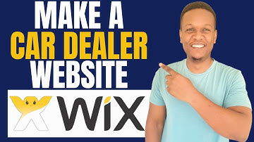 HOW TO MAKE CAR DEALER WEBSITE ON WIX