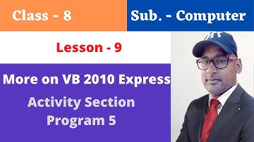 5. Write a program in Visual Basic to input two numbers and find the greater number