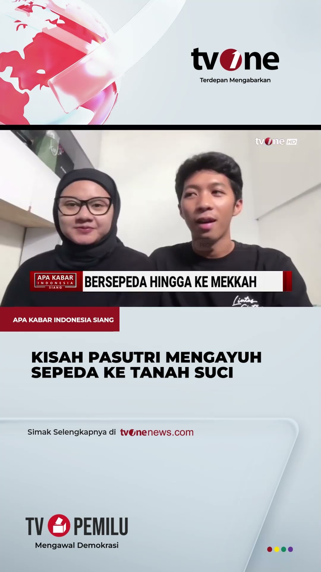 Wujudkan Mimpi Bersepeda ke Tanah Suci, Pasutri: Ketemu Banyak Orang Luar Biasa Baik | tvOne