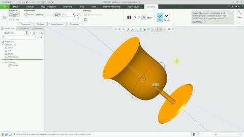 How to make 3d Glass in Creo Prametrics | Application of Shell / Revolve | Jignesh Shah