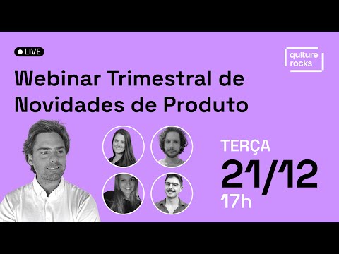 Webinar de Novidades do Produto - 4º Trimestre