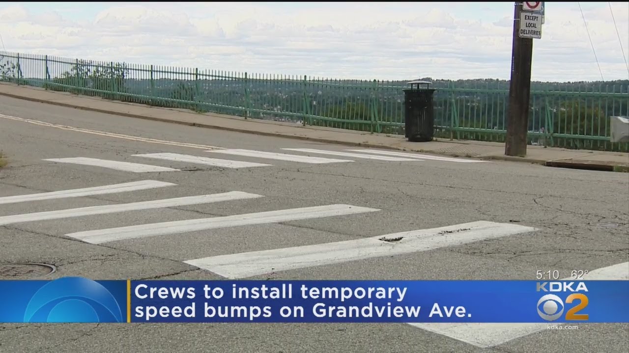 Speed Bumps Being Installed On Grandview Avenue In Mt. Washington To Reduce Speeding