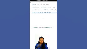 find vs filter | JavaScript | Tamil | part-2 | Learn in Tamil #LiT #shorts
