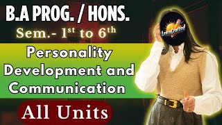 Personality Development &amp; Communication | Important Questions | DU SOL NCWEB | Sem-1/2/3/4/5/6