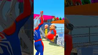 Gta V Epic Ragdoll | Spiderman Vs  Hulk (funny Fails) Ep 102 | #shorts #gta #skragdollsgtap