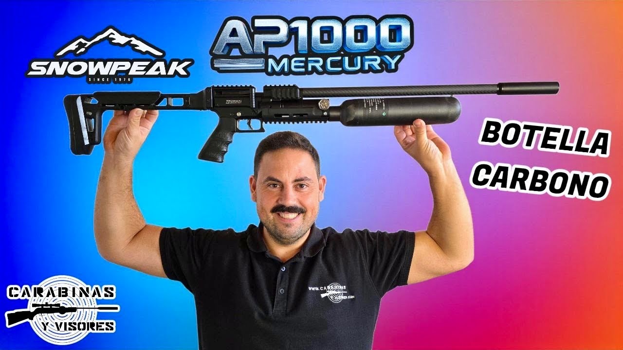Novedad 2025 #snowpeak Mercury AP1000 Carbono #pcp #carabinas 