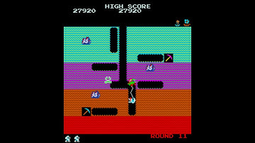 Zig Zag [Arcade Longplay] (1982) [Dig Dug conversion] {Galaxian hardware}