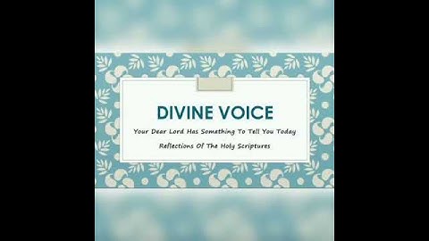 DAILY REFLECTIONS || DAY 11