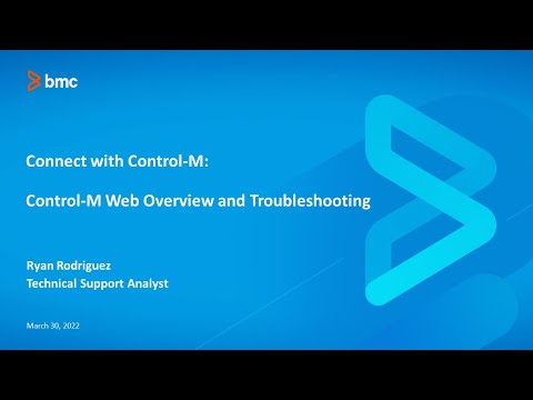 CWCM: Control-M Web Overview and Troubleshooting
