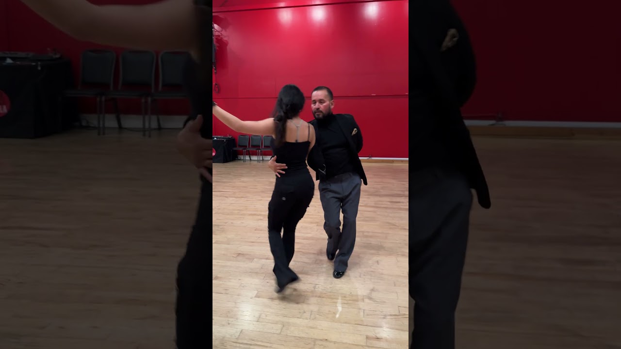 Alejandro Sol and Kate Dancing Salsa LA Style On1