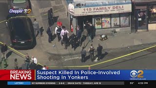 Yonkers detective critically hurt in shooting, suspect dead
