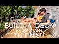 How to Build a Deck START TO FINISH