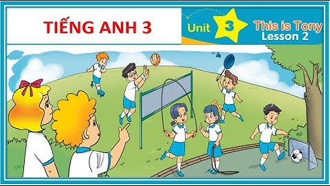 Tiếng Anh 3.  Unit 3. This is Tony. (Lesson 2)
