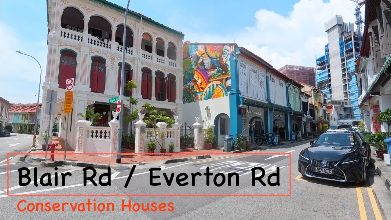Singapore history | Conservation houses | Blair Rd & Everton Rd | Let's wander