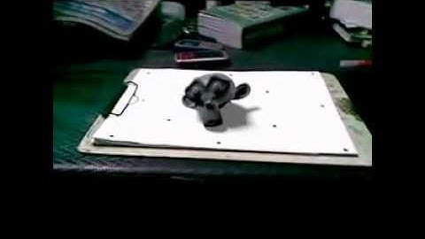 camera tracking /motion tracking test in blender 2.63