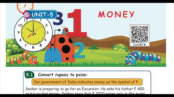 MONEY - PART -1 - UNIT 5 -  TERM 3  -  MATHS  -  4TH  STANDARD - ENGLISH  MEDIUM