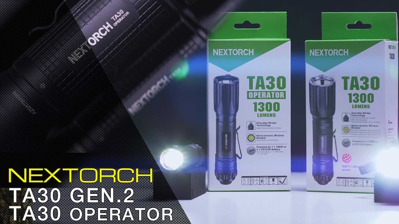 Lampe torche tactique NEXTORCH TA30 1300 lumens