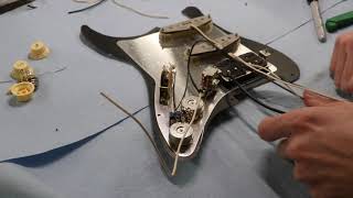 Wiring our HSS Deluxe Loaded Strat Pickguard Net Worth