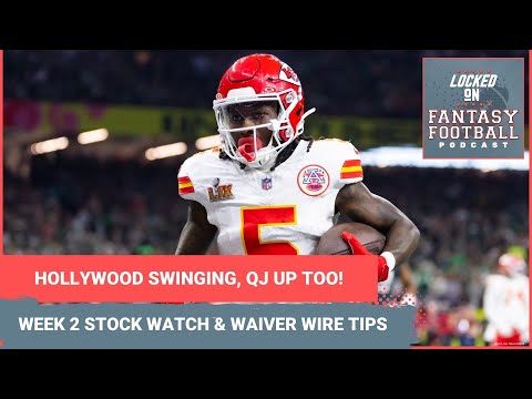 Chiefs go Hollywood, Dolphins a dud: Week 2 fantasy football STOCK WATCH & WAIVER WIRE advice
