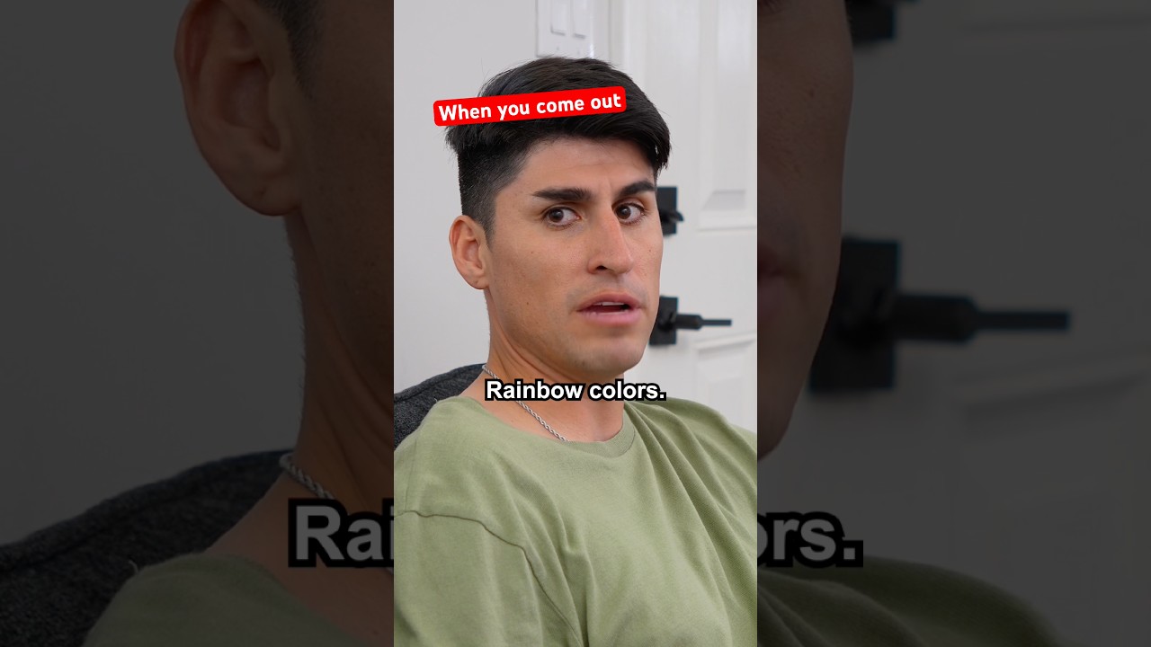 When you come out 🤪🏳️‍🌈😂 #shorts #comedy #pride #funny #humor #lgbt #rainbow