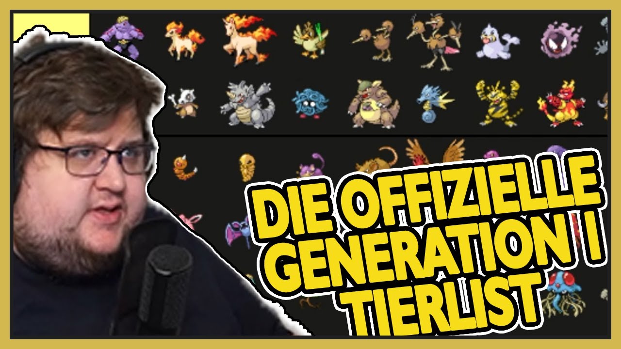 POKEMON Generation 1: DIE TIERLISTE der BESTEN POKEMON (Achtung, es könnten Gefühle verletzt werden)