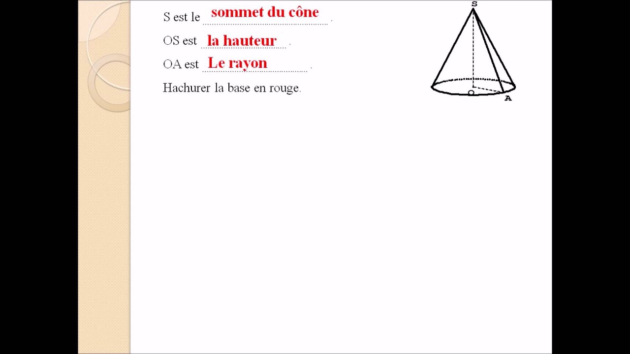TROISIEME CONE ET PYRAMIDE