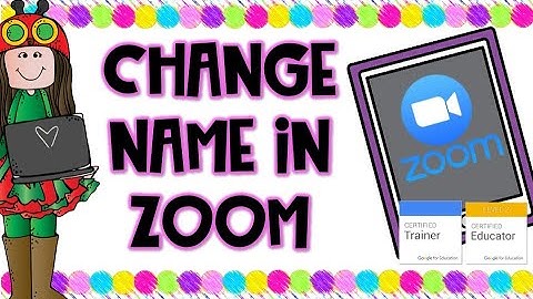Change Name on Zoom (iPads)
